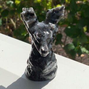 LABRADORITE HAND CARVED DRAGON